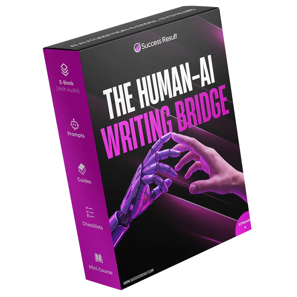 The Human-AI Writing Bridge — Audio, e-book, checklist, guide, listicle, mini-course and prompt pack