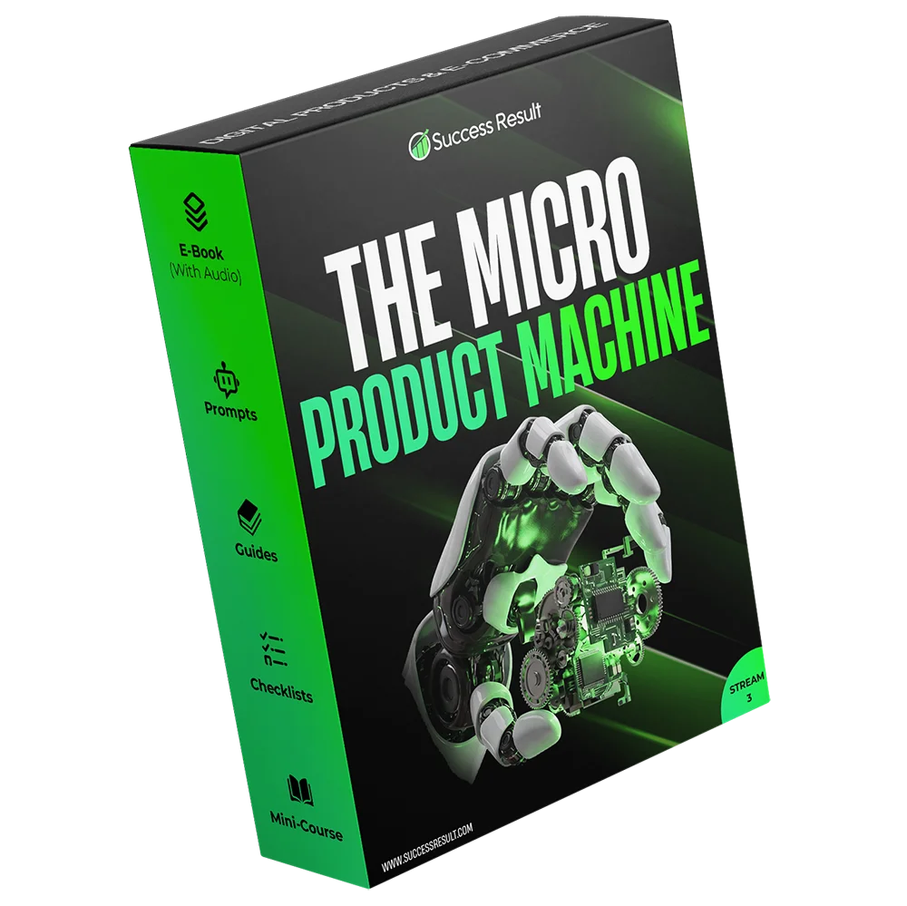 The Micro Product Machine — Audio, e-book, checklists, guides, mini-course, prompt pack and toolstack