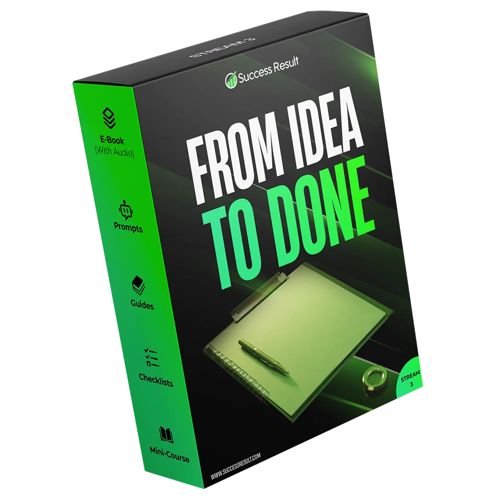 From Idea to Done — E-Book, checklist, guide, prompt pack, toolstack and workbook