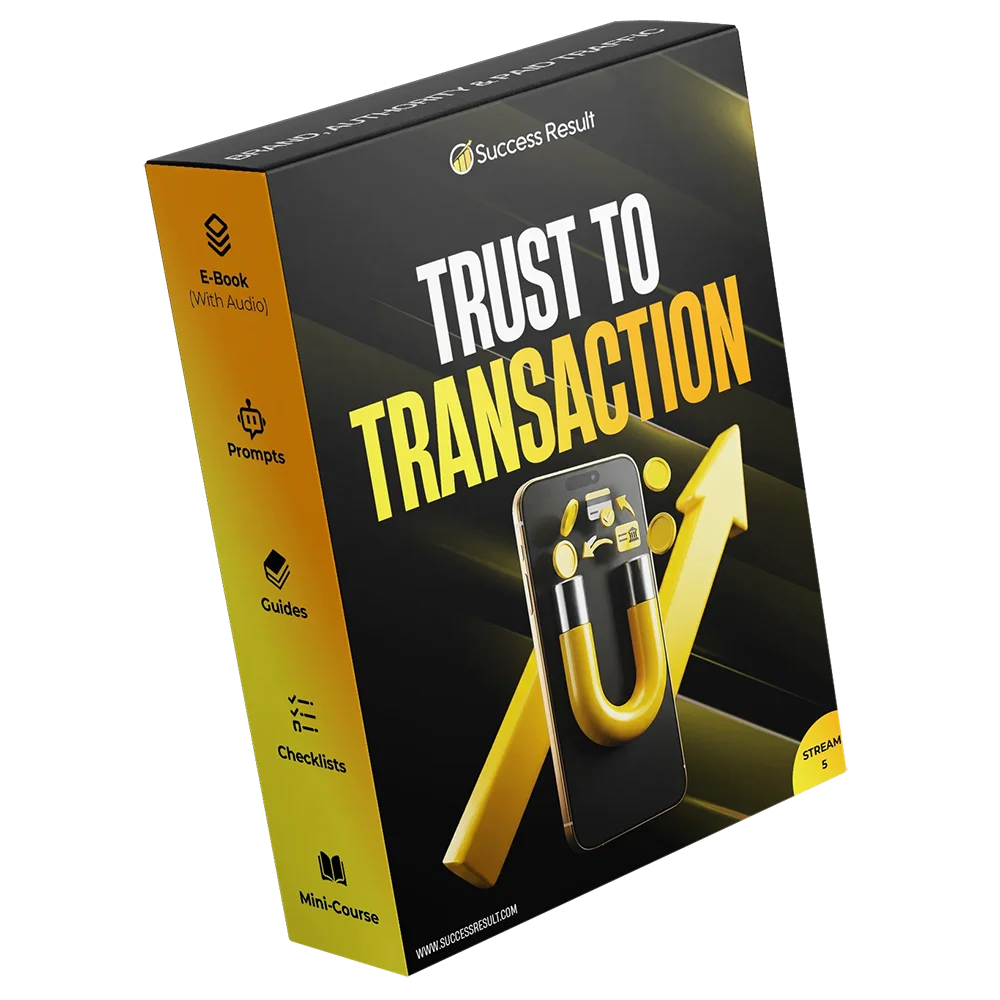 Trust to Transaction — Audio, E-Book, checklist, guide, listicle, mini-course and prompt pack