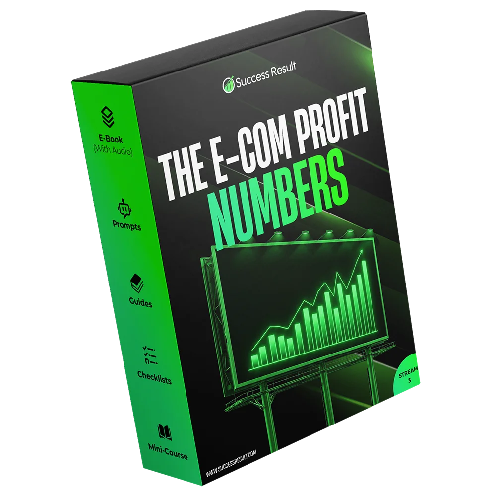 The E-Com Profit Numbers — Audio, E-Book, checklists, guides, mini-course and prompt pack
