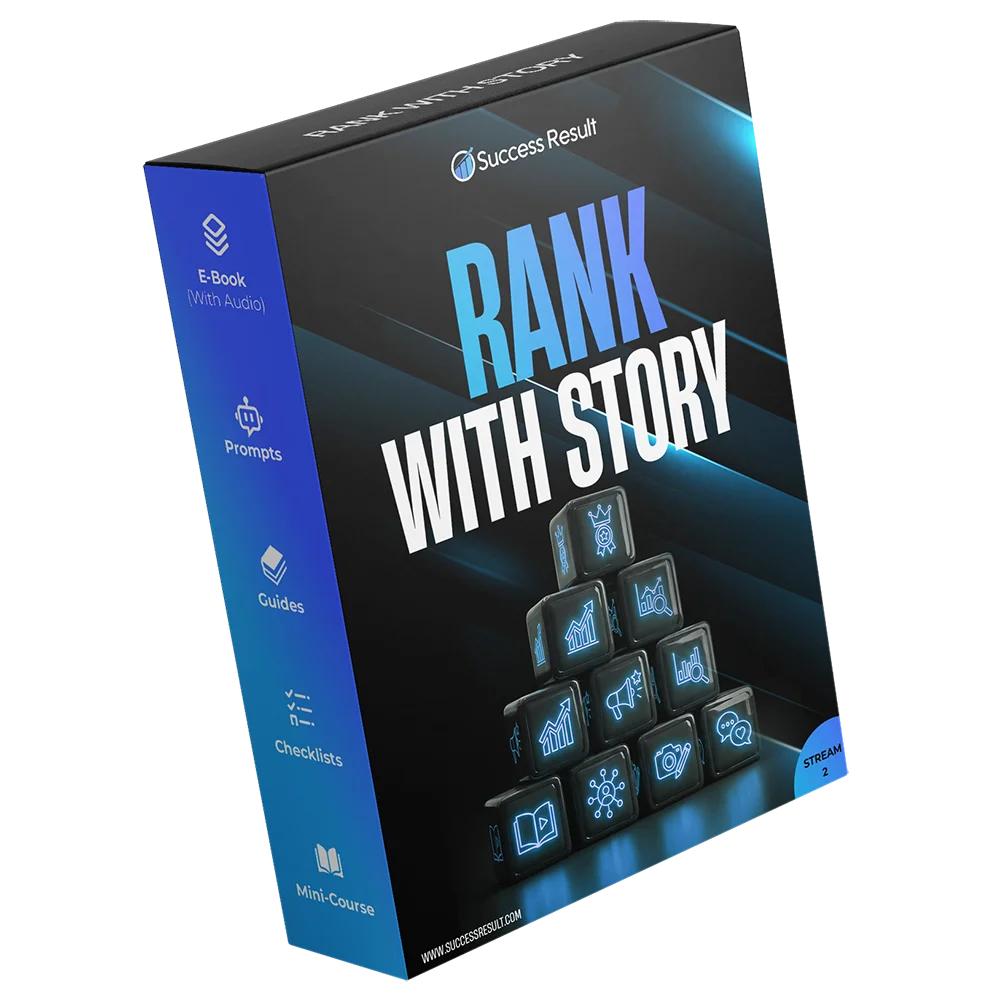 Rank With Story — Audio, E-Book, checklists, guides, listicle, mini-course, prompt pack and toolstack