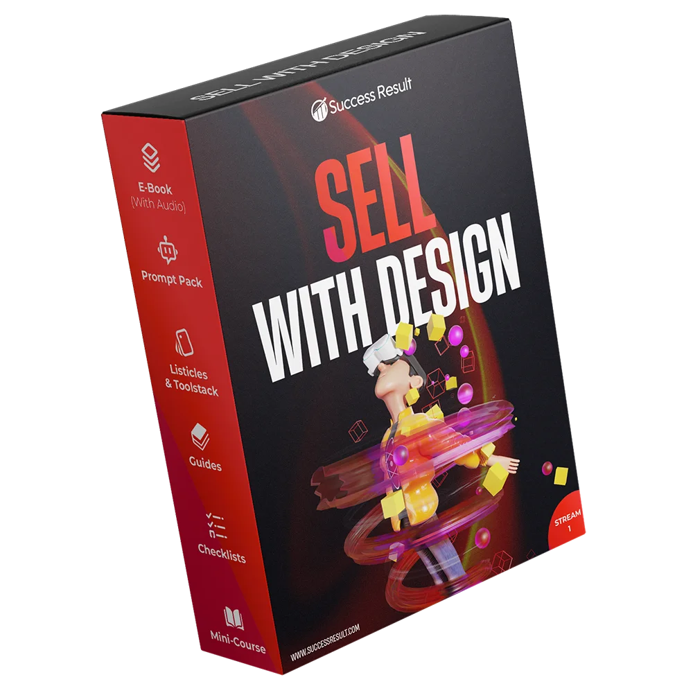 Sell With Design — Audio, book, checklists, guide, listicles, mini-course, prompt pack and toolstack
