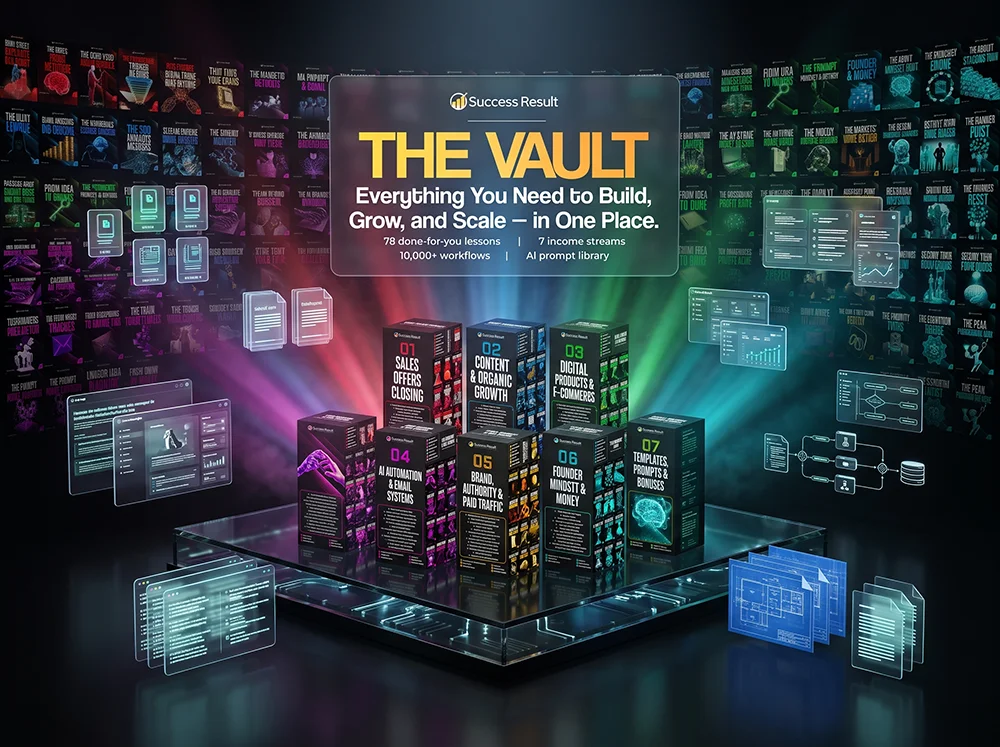 Left: a convoluted maze. Right: the Success Result Vault on a direct, lit path.