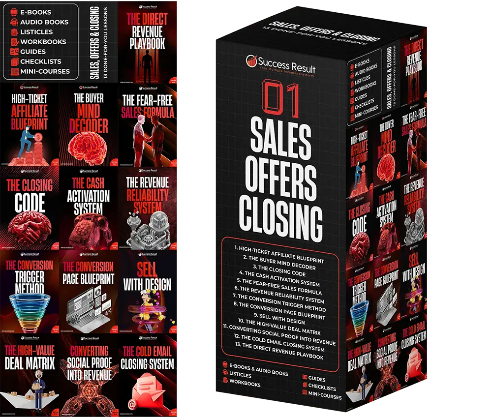 Stream 01 — Sales, Offers & Closing: 13 done-for-you lessons